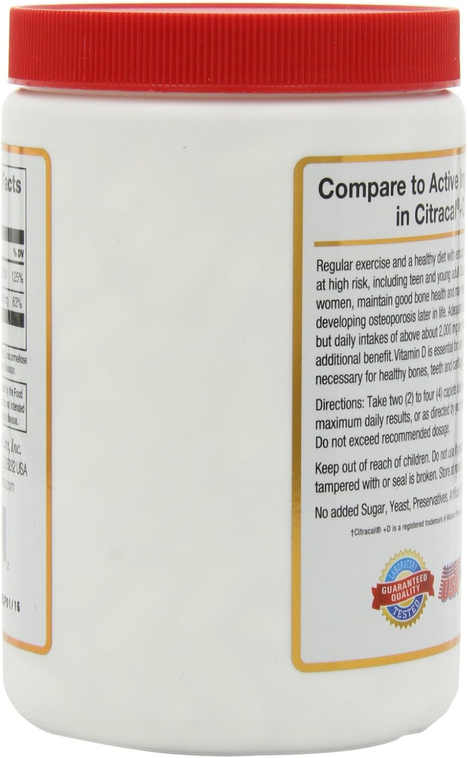 Calcium Citrate + Vitamin D Caps F240