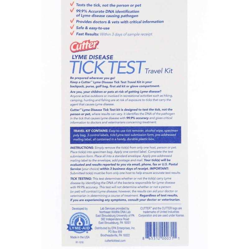 Lyme Disease Tick Test for Pets F725