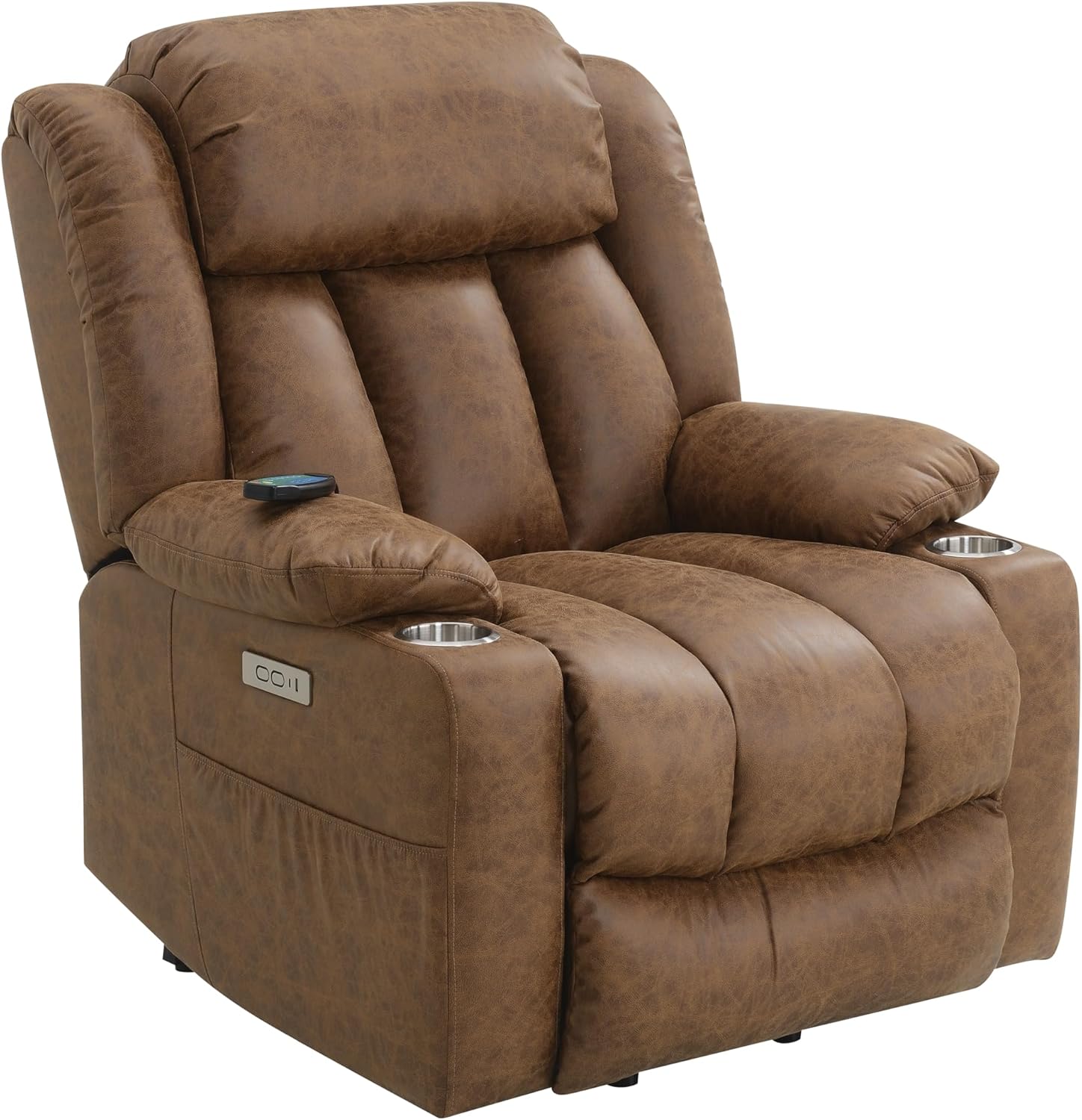 Power Lift Recliner Chair for Elderly with Heat and Massage, Lay Flat, Extended Footrest U863222