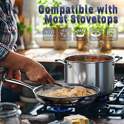 Stainless Steel Stockpot 8-Quart with Lid Y69167