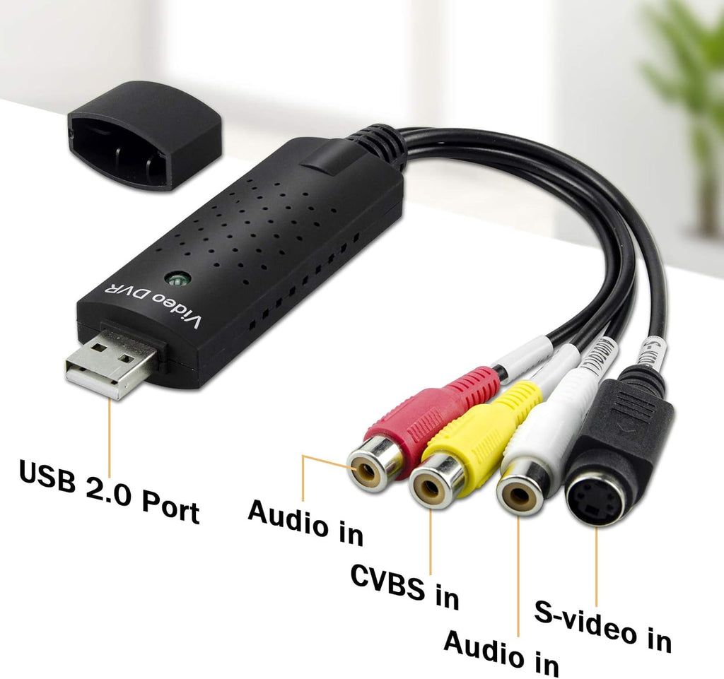 USB 2.0 Video Capture Card for VHS VCR to Digital Converter P734480
