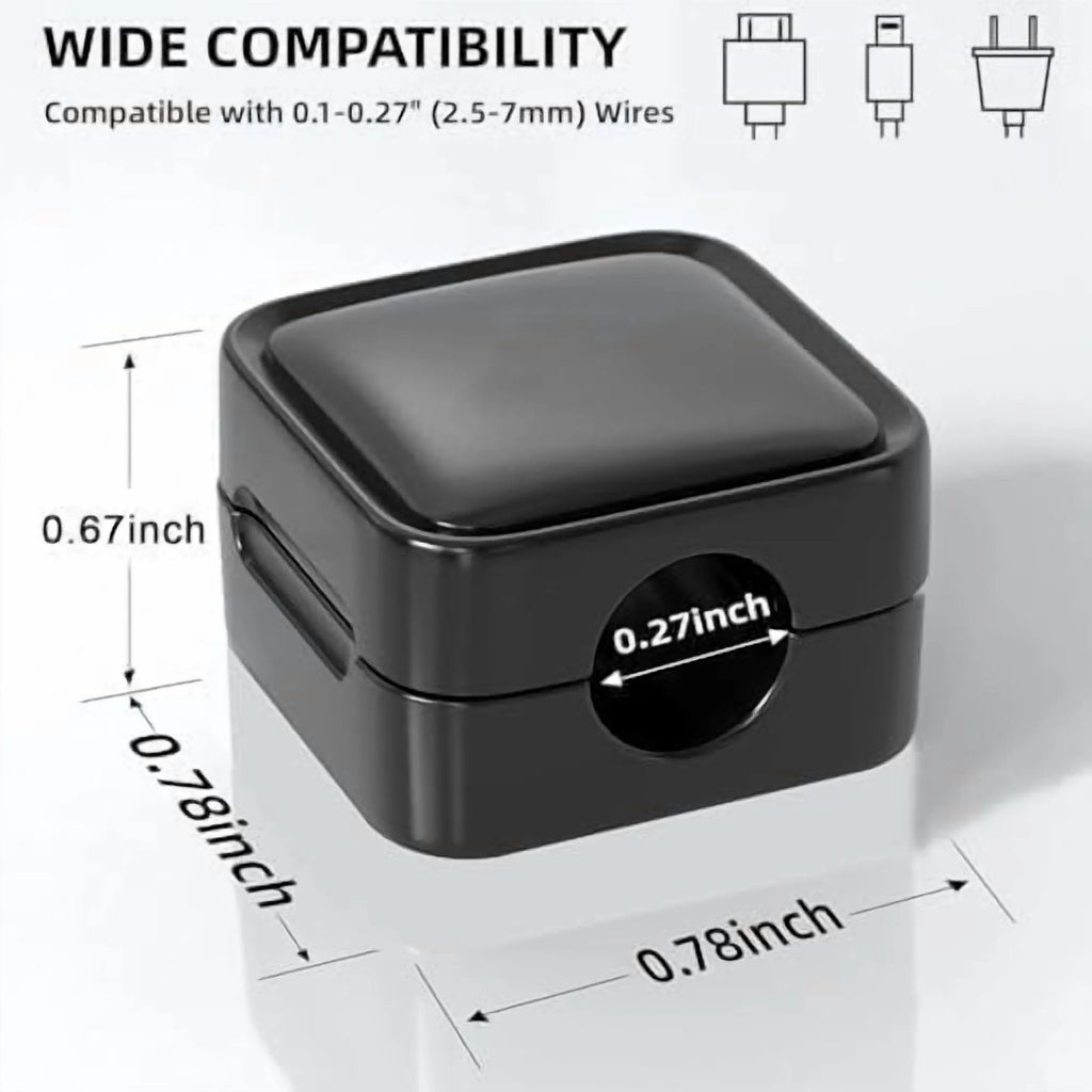 Magnetic Cable Clips Cord Organizer, Black, Self Adhesive, 12 Pack G943948