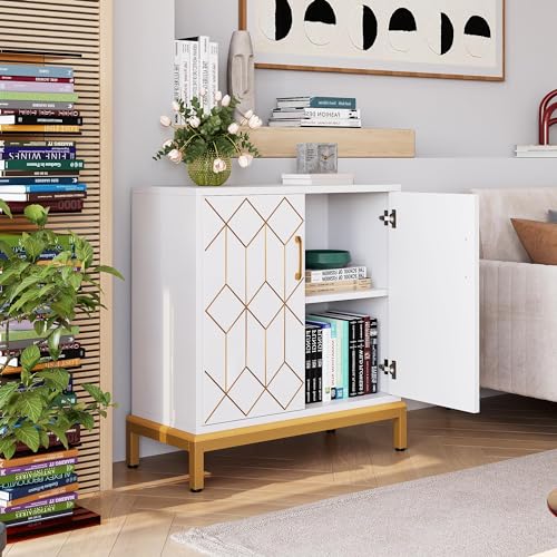 Buffet Cabinet with Storage, White B1868