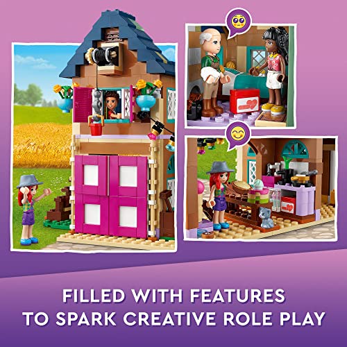 Organic Farm House Building Set with Toy Horse, Tractor and Animal Figures T61861