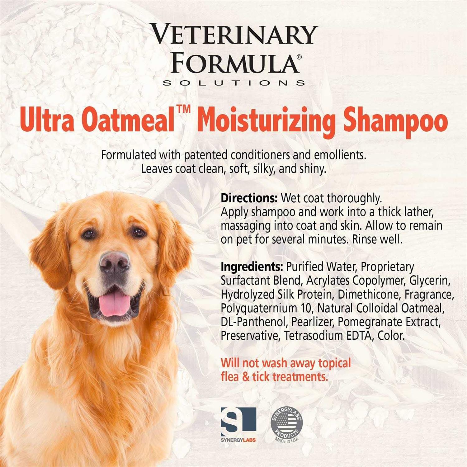 Ultra Oatmeal Moisturizing Shampoo for Pets F350123