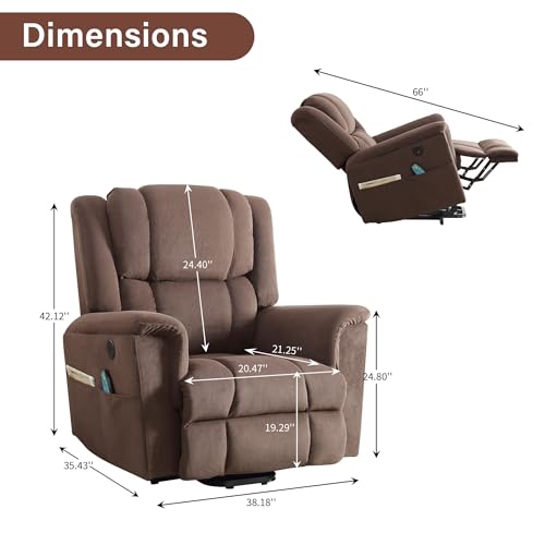 Power Lift Chair with Heat and Massage for Elderly W182