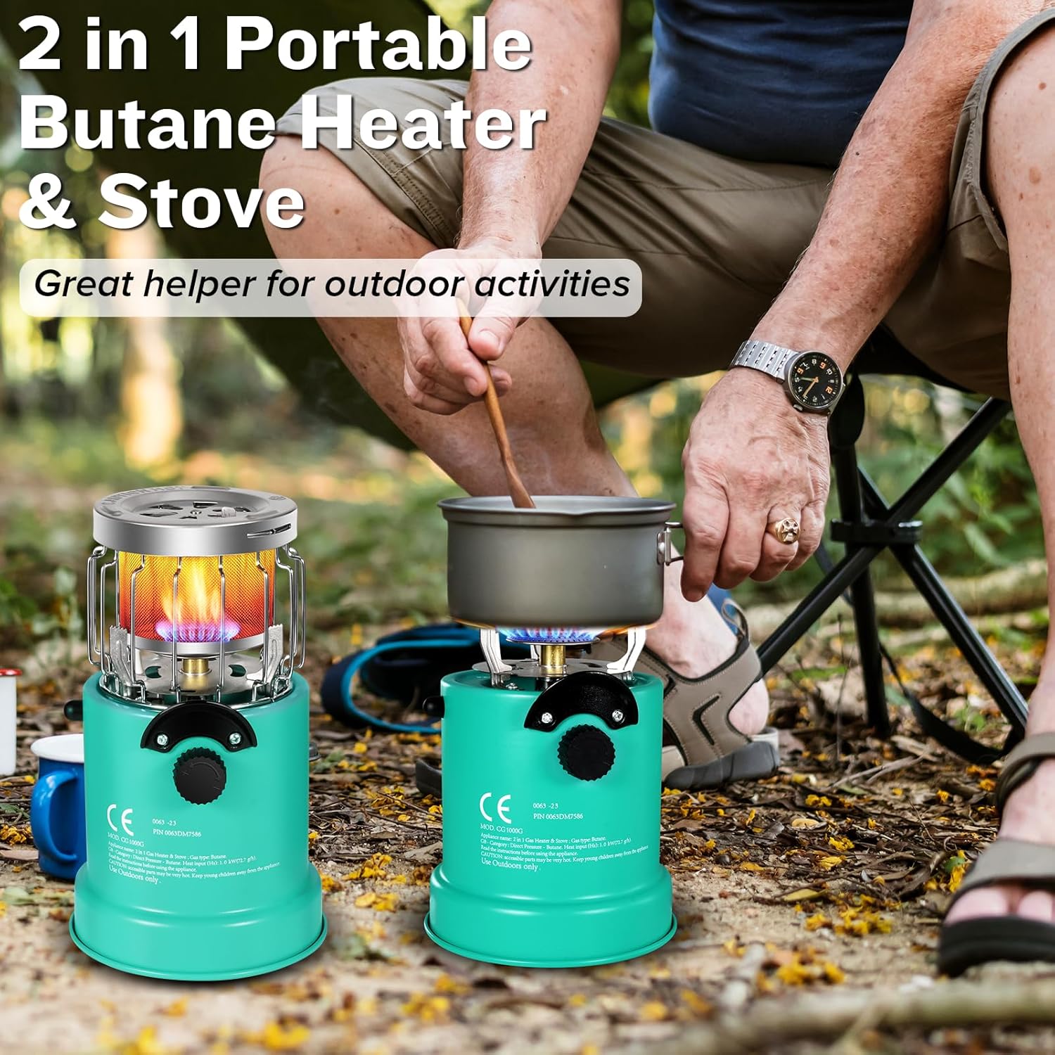 Portable Propane Heater & Stove for Camping, Ice Fishing, Hunting X7762