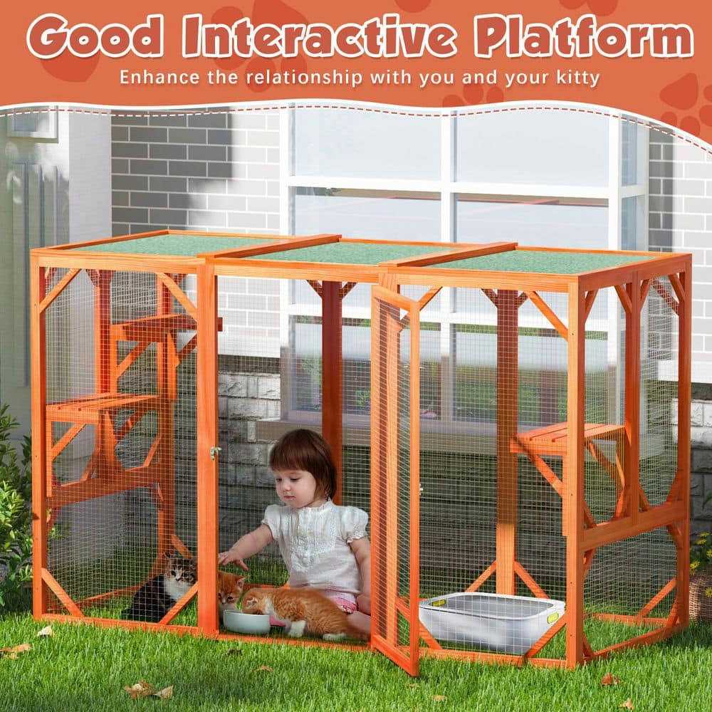 Outdoor Cat Enclosure Playpen Catio J500