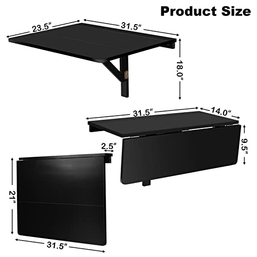 Wall Mounted Folding Desk for Small Spaces X469