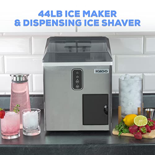 Electric Countertop Ice Maker Machine, Portable, Stainless Steel O32594