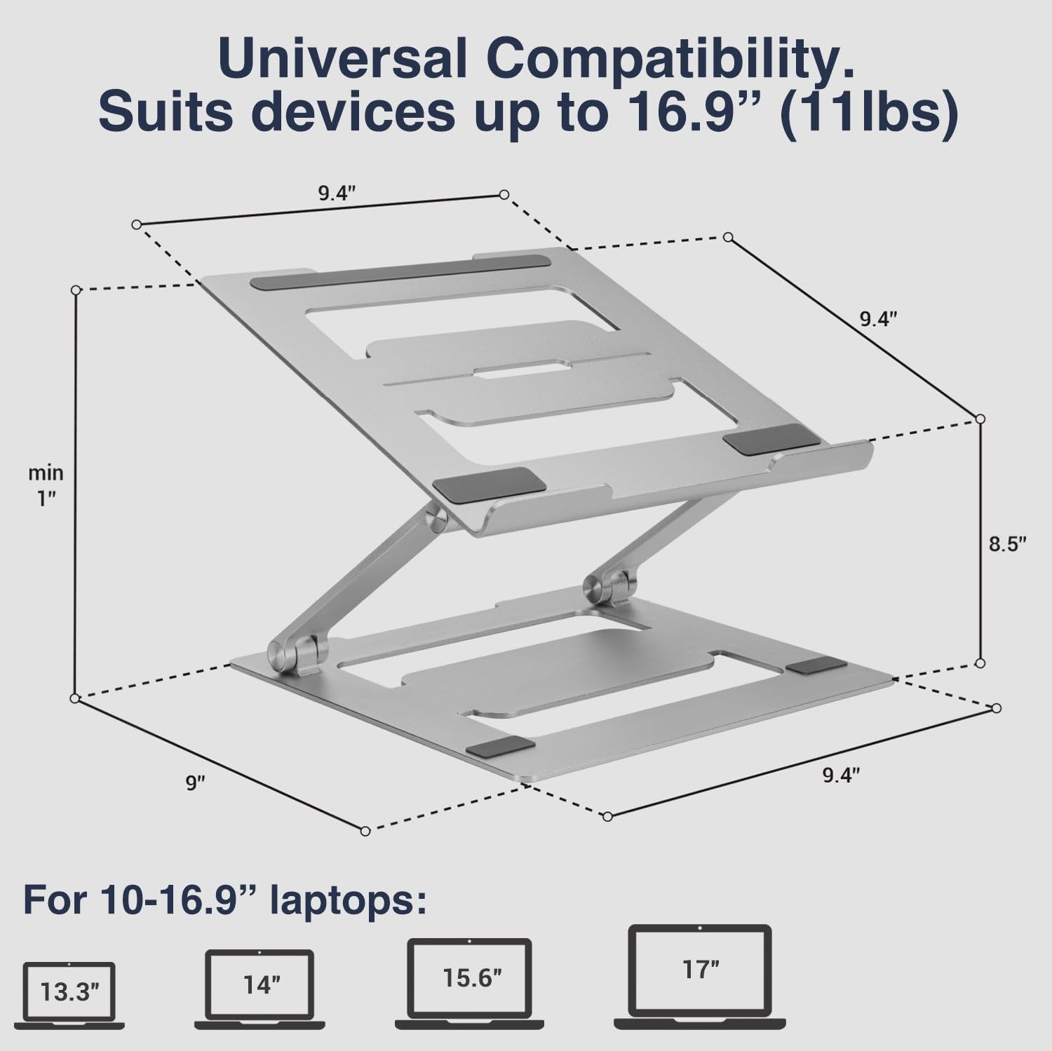 Adjustable Laptop Stand for Desk with Height Adjustment K49777