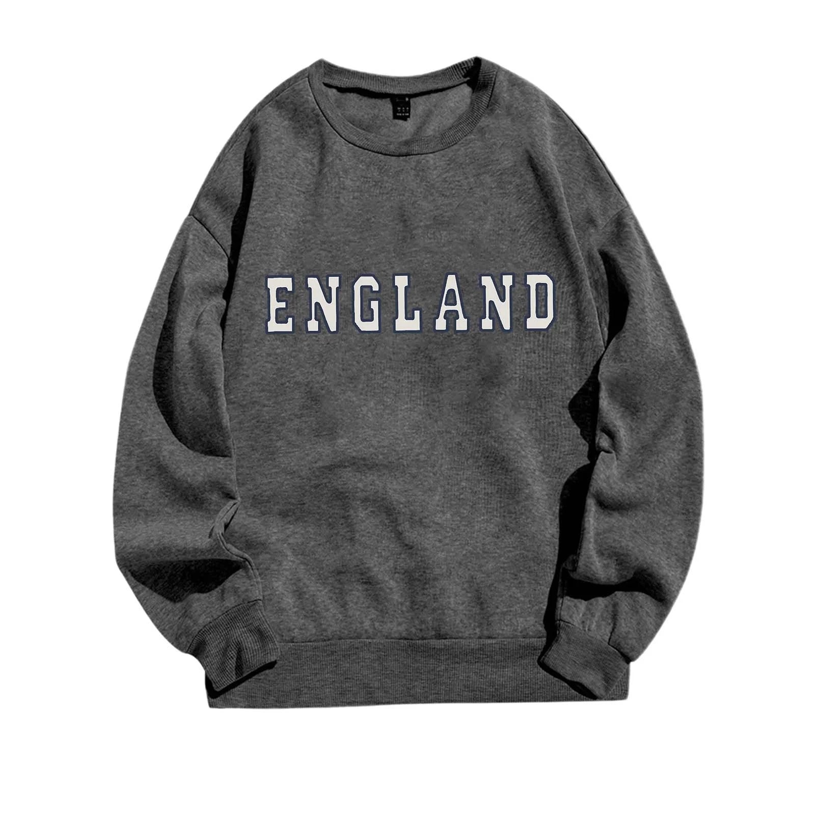 Women's Letter Printed Round Neck Long Sleeve Casual Sweatshirt X21936