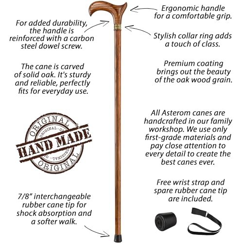 Handmade Wooden Walking Cane for Men and Women B705310