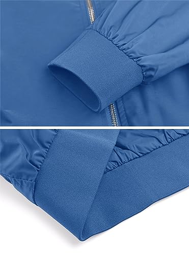 Men's Lightweight Bomber Jacket Windbreaker with 5 Pockets C23690