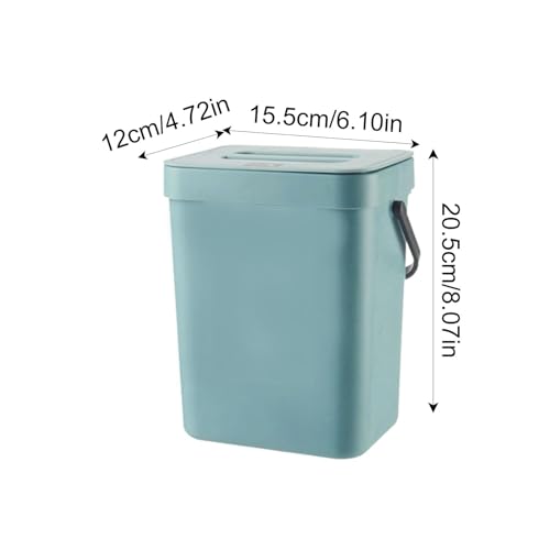 Folding Waste Bin with Lid and Handle for Kitchen, Bathroom E8122