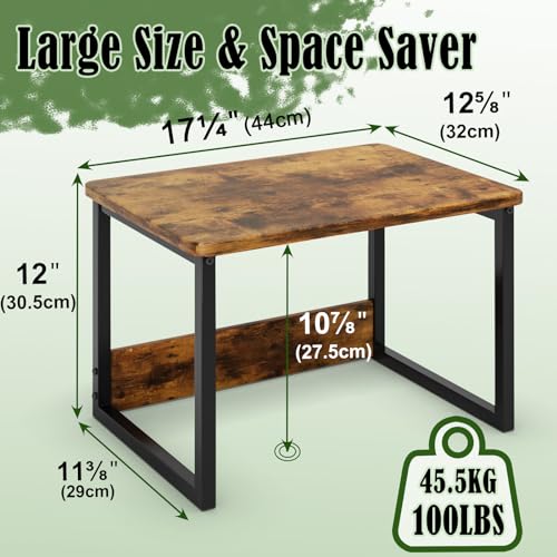 Printer Stand with Storage for Desk, Heavy Duty Printer Riser I41390