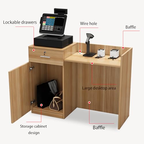 Reception Desk with Counter for Salon Lobby Office A641