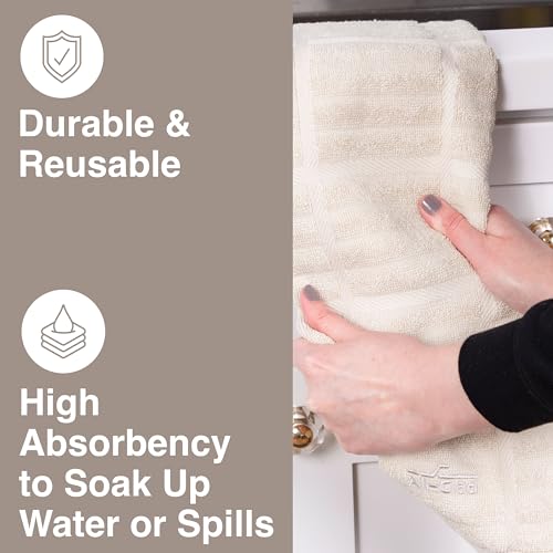 Kitchen Towel, Highly Absorbent, 100% Cotton, 17"x30" X180116