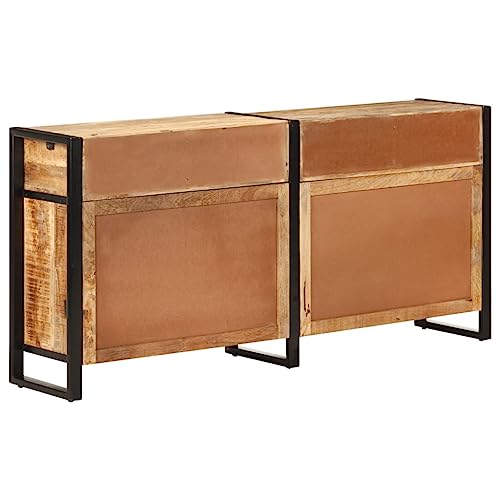 Solid Mango Wood Sideboard with Drawers and Compartments J157328