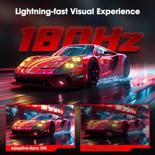 27 inch QHD 180Hz Curved Gaming Monitor, 1ms AdaptiveSync, VESA Compatible, HDR10 Z18960