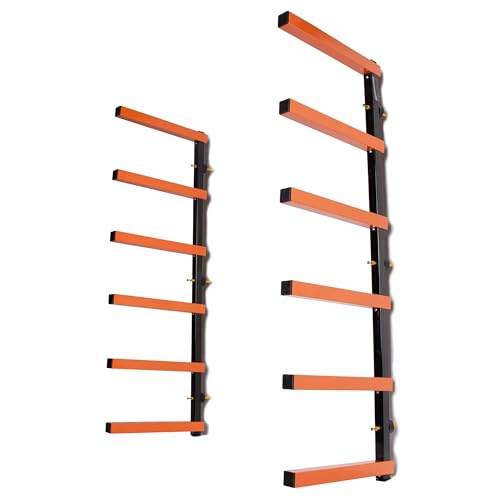 6-Level Wall Mounted Steel Lumber Storage Rack K59626