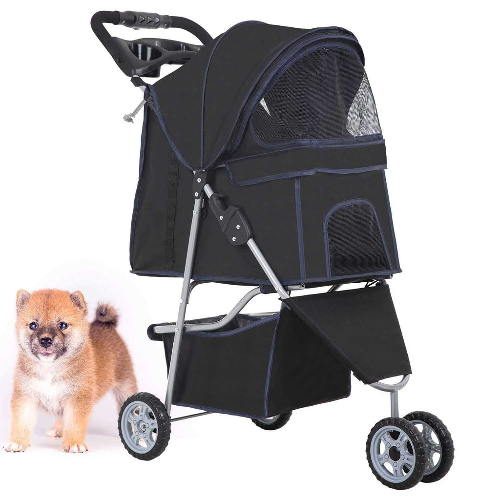 Pet Stroller Cat Dog Travel Folding Carrier F9207
