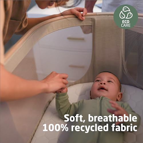 Portable Baby Bassinet, Height Adjustable, Breathable Mesh I216601