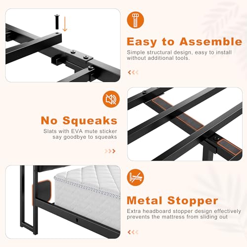 Queen Bed Frame with 4 Drawers and Charging Station F396496