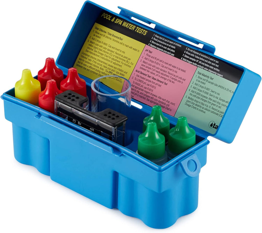 Pool Water Test Kit for Chlorine Bromine pH Alkalinity X87113