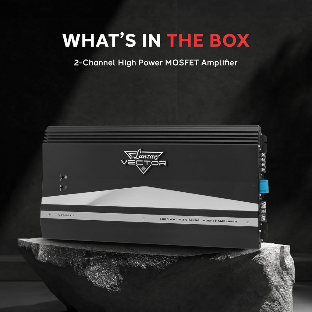 2-Channel High Power MOSFET Car Audio Amplifier with Bass Boost D974