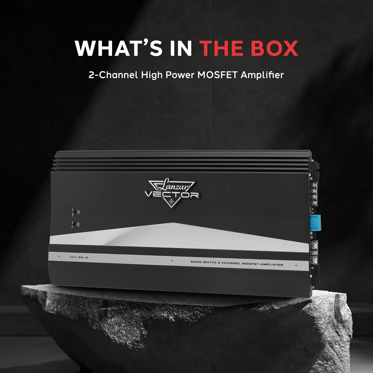 2-Channel High Power MOSFET Car Audio Amplifier with Bass Boost D974