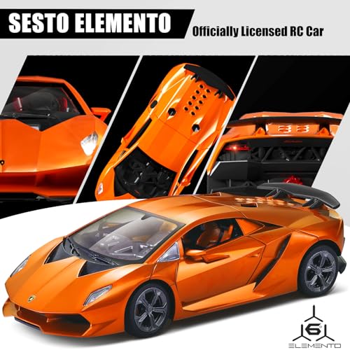 Remote Control Car, 1/24 Scale RC Sport Racing Toy Car for Boys Girls Brown E3956