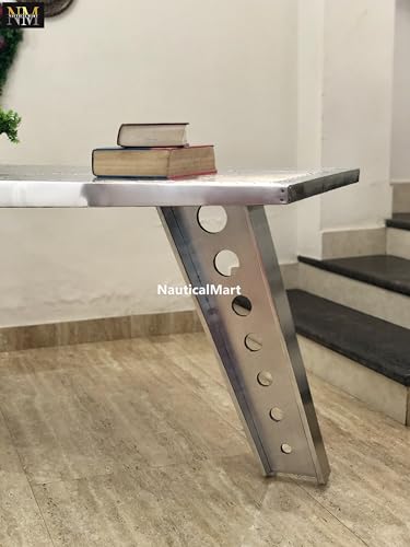 Aluminum Aviator Wing Desk, 64 Inches Y579
