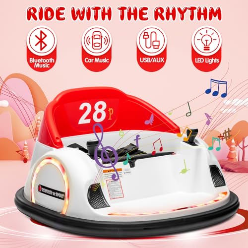 12V Electric Bumper Car for Toddlers with Parent Remote, Blue T775006