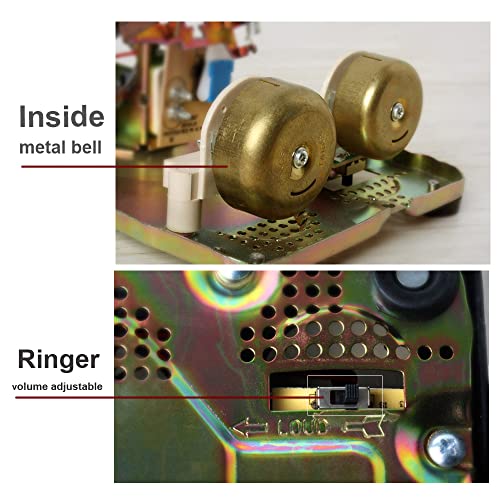 Corded Landline Desk Phone for Home, Hotel, Seniors with Extra Loud Ring H986050