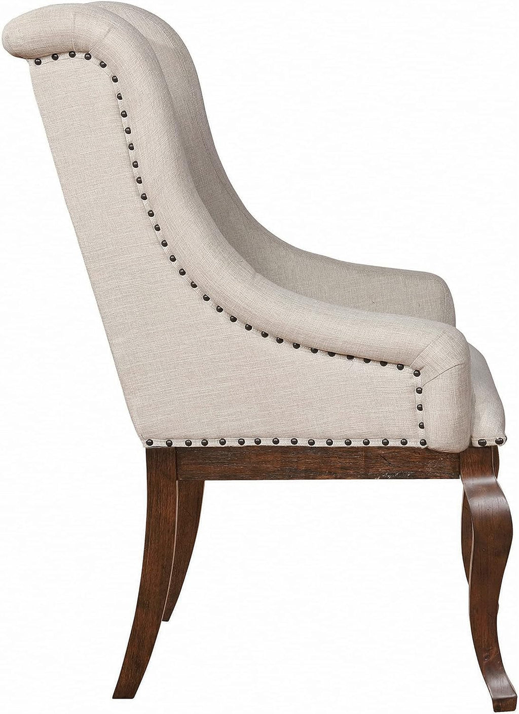 Arm Chairs with Button Tufting and Nailhead Trim, Set of 2 I6145