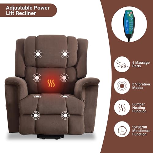 Power Lift Chair with Heat and Massage for Elderly W182