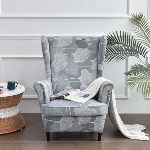 Stretch Spandex Wingback Chair Slipcover Set of 2 A193669