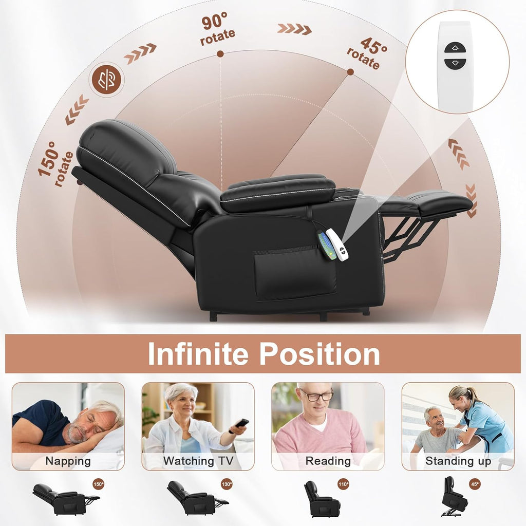 Power Lift Recliner Chair for Elderly with Heat and Massage M4614