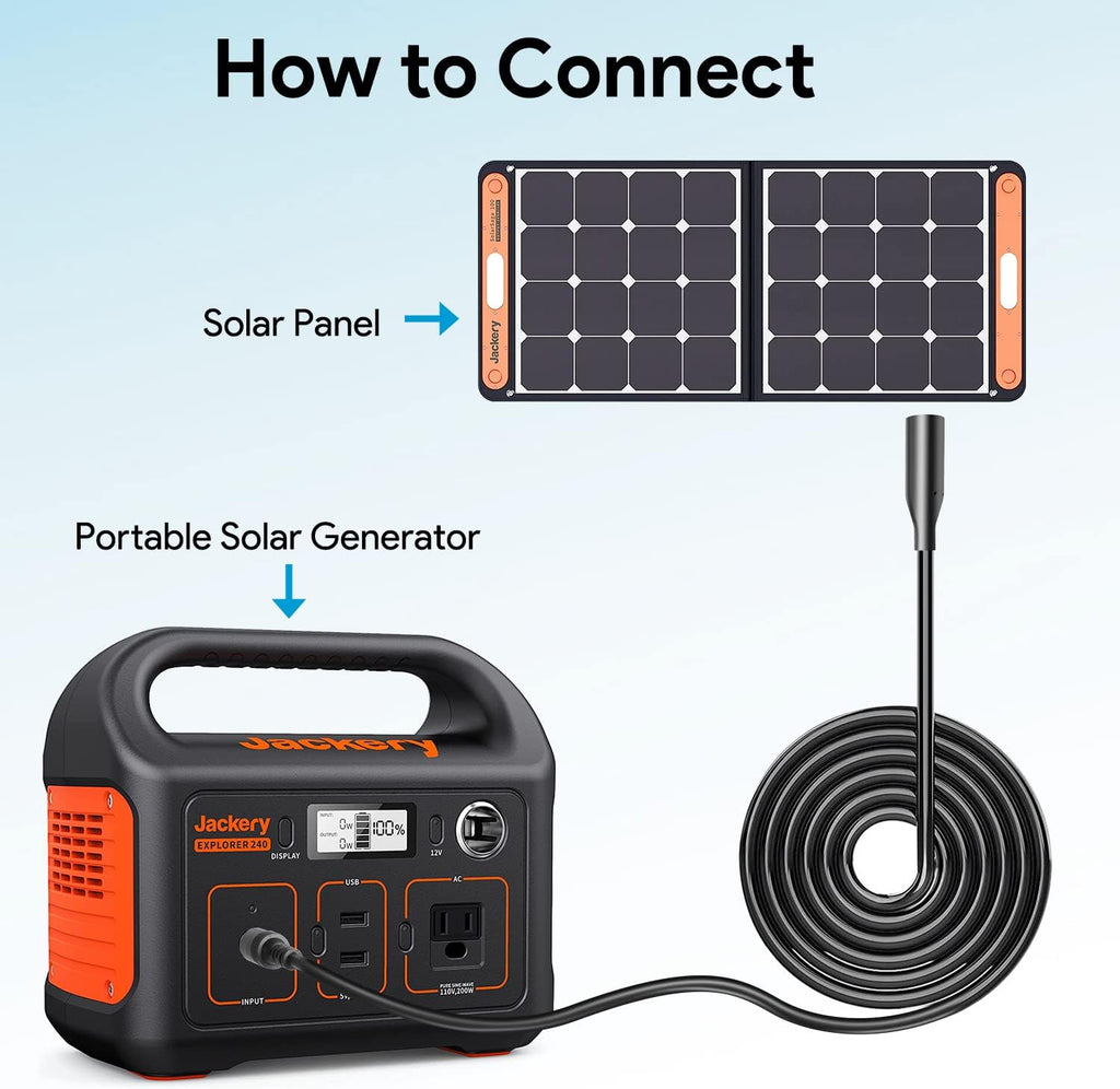 Extension Cable 10FT 3M DC 8.0mm for Solar Panel and Power Station A41372