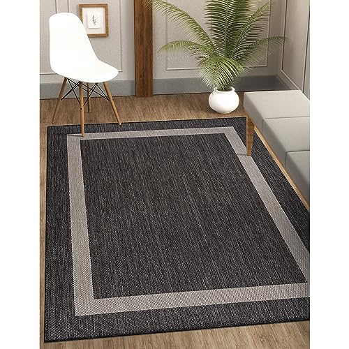 Outdoor Rug 9x12 Medallion Beige White L963