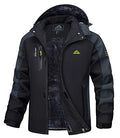 MAGCOMSEN Men's Winter Coats Water Resistant Ski Snow Jacket Warm Fleece Parka Raincoats With Multi-Pockets