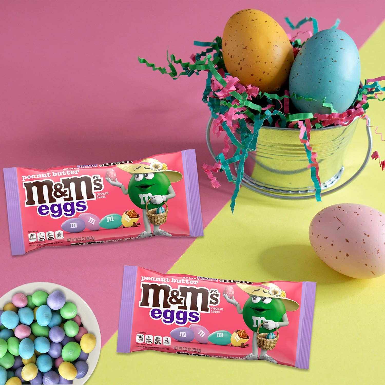 Easter Peanut Butter Chocolate Eggs Candy 2-Pack Q410166
