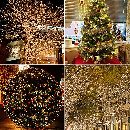 Warm White LED String Lights 66FT Waterproof with Remote Control P126457