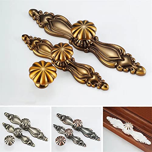 Cabinet Knobs, 10 pcs Zinc Alloy, Diameter 25 mm, Vintage Bronze M5428