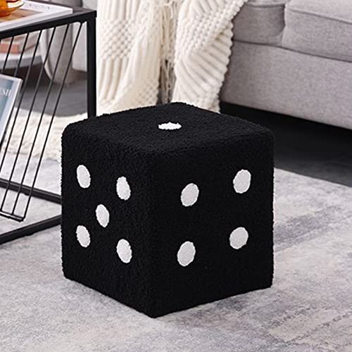 Dice Foot Rest Stool Cube for Living Room Bedroom Office E95259