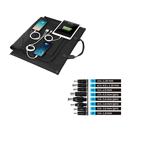 Foldable Solar Panel Charger with Kickstand, USB, Type C O260