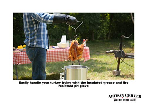 Insulated Heat Resistant BBQ Glove for Fryer and Kitchen A501