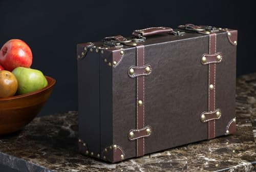 Decorative Paperboard Suitcase Storage Box R53472