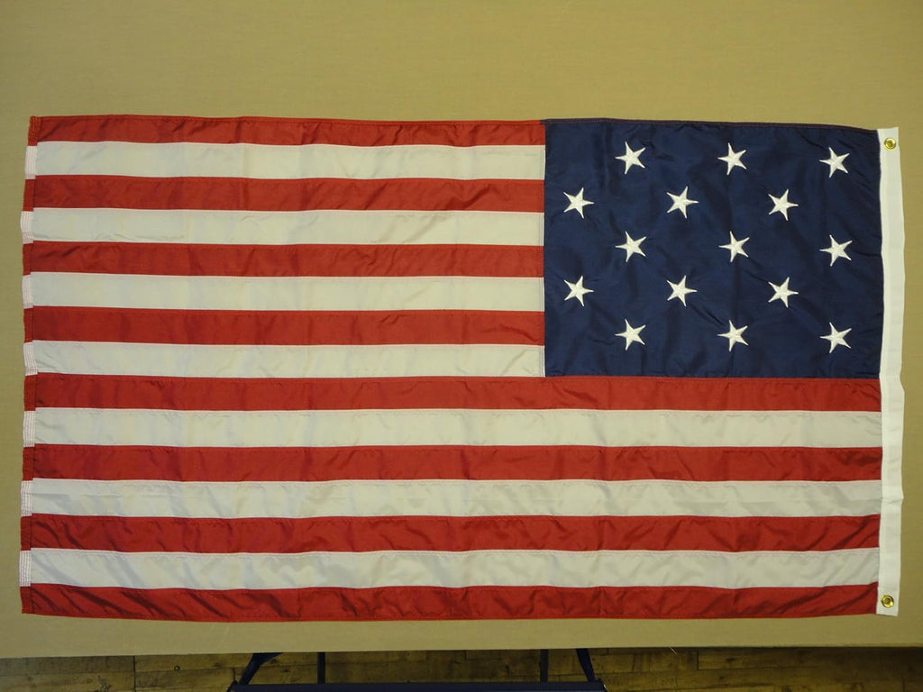 Dyed Nylon American Flag, 3 x 5 Feet P120